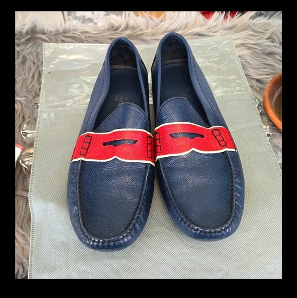 LV Leather shoes Colorblock Pattern Drivers  for men - Picture 10 of 14